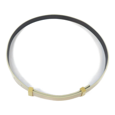 CELINE GHW Belt Calfskin Leather White