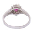 JEWELRY Ruby Diamond Ring 18K White Gold US#6.75