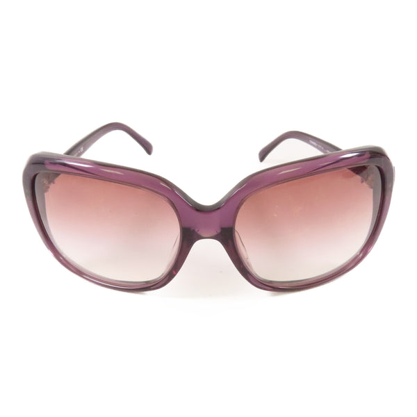 CHANEL CC Sunglasses PVC Purple