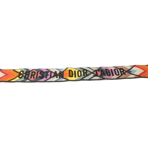 Christian Dior CD GHW Shoulder Strap Canvas Black/Multicolor