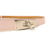 HERMES PHW Kelly Belt Epsom Leather Mauve Pale