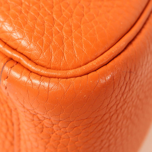 HERMES PHW Lindy 26 2 Way Bag Taurillon Clemence 93 Orange