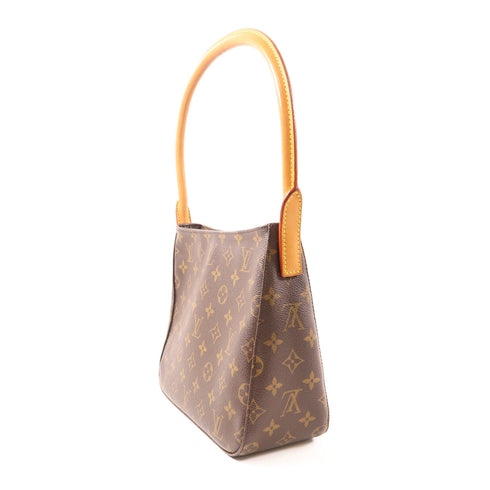 LOUIS VUITTON LV GHW Looping MM Shoulder Bag M51146 Monogram Brown