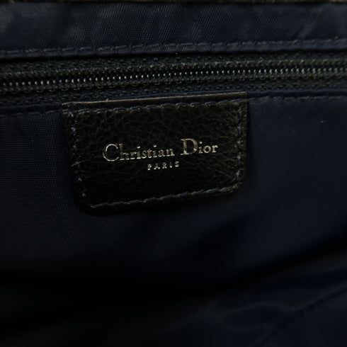 Christian Dior CD SHW Saddle Shoulder Bag Handbag Denim Blue