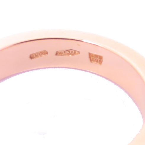 BVLGARI B-zero1 Double Logo 1P Diamond Ring 18K Pink Gold Bvlgari#53 US#6.5