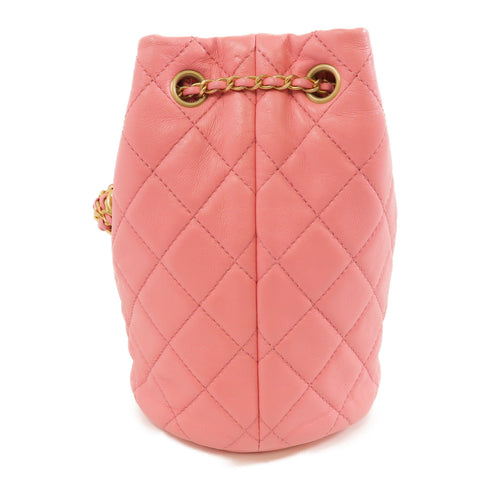 CHANEL Quilted CC GHW Chain Shoulder Bag AS1894 Lambskin Leather Pink