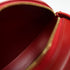 CELINE GHW Crossbody Oval Triomphe Shoulder Bag Calfskin Leather W-BB-4211Red