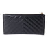 CHANEL CC GHW Long Wallet Lambskin Leather Black