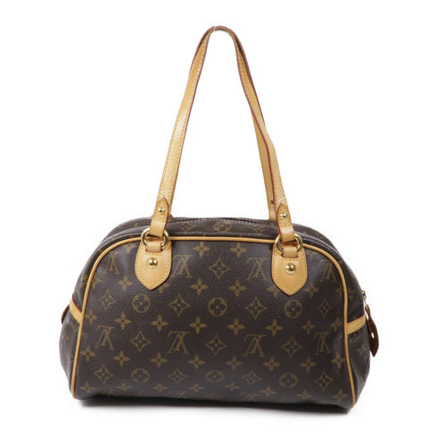 LOUIS VUITTON LV GHW Montorgueil PM Shoulder Bag M95565 Monogram Brown v6