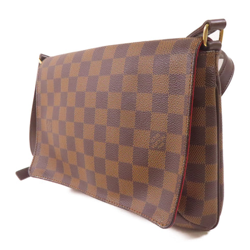LOUIS VUITTON LV GHW Musette Tango Shoulder Crossbody Bag Damier Brown