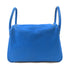 HERMES PHW Lindy 30 2 Way Shoulder Bag Evercolor Leather Bleu Hydra Blue