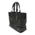 CHANEL Quilted CC SHW Blarritz Tote MM Tote Bag Coated Canvas Black
