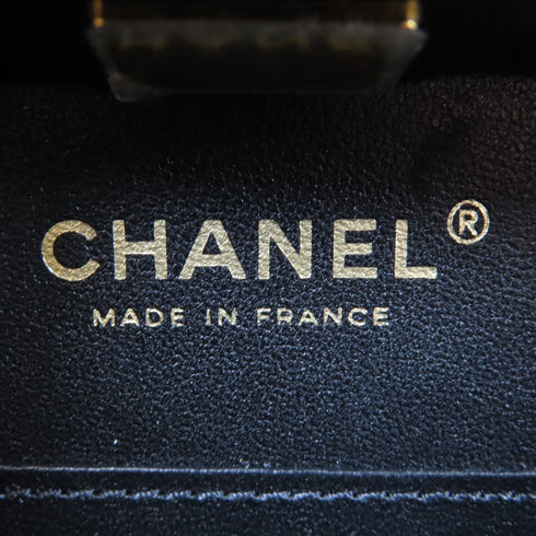 CHANEL Quilted CC GHW Vanity Case 2 Way Bag AP3246 Lambskin Leather Black