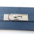 HERMES PHW Domino Set Epsom Leather Blue