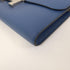HERMES PHW Constance Long Wallet Epsom Leather Bleu Agate