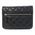 CHANEL Quilted CC SHW Wallet On Chain Mini WOC Chain Shoulder Bag Caviar Black