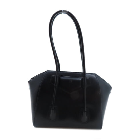 GIVENCHY SHW Antigona Lock 2 Way Shoulder Handbag Calfskin Leather Black