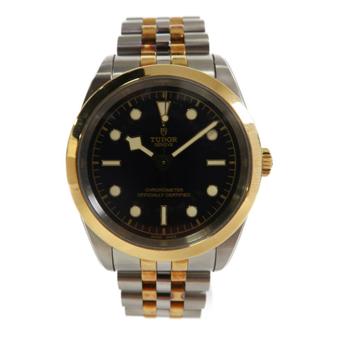 TUDOR Black Bay S&G Automatic Watch 79683 Stainless Steel/18K Yellow Gold Black
