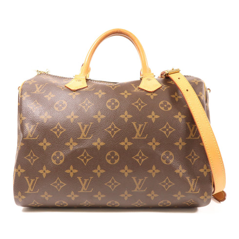 LOUIS VUITTON GHW Speedy Bandouliere 30 Shoulder Hand Bag M41112 Monogram Brown