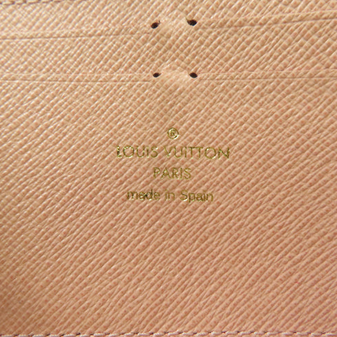 LOUIS VUITTON LV GHW Zipper Long Wallet N61264 Damier Azur White