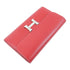 HERMES PHW Constance Long Wallet Veau Epsom Rouge Casaque Red