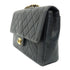 CHANEL Quilted CC GHW Chain Shoulder Bag Lambskin Leather Black v5