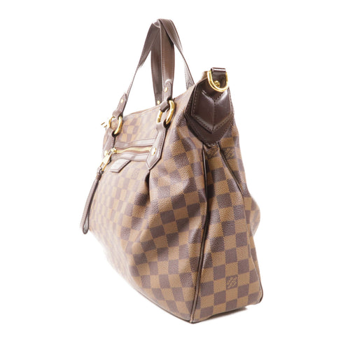 LOUIS VUITTON LV GHW Evora MM 2 Way Shoulder Handbag N41131 Damier Brown