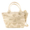 Christian Dior Hat Basket Gradient Butterflies 2 Way Bag Canvas White/Gold