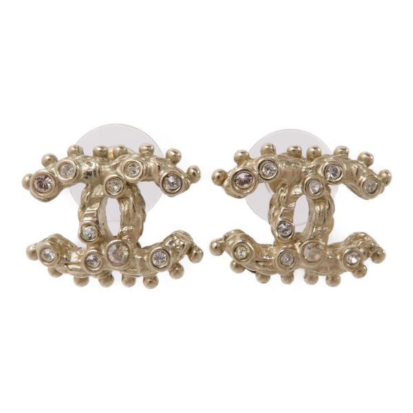 CHANEL CC Earrings A13/B Metal Gold