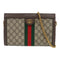 GUCCI GG GHW Ophidia GG Chain Shoulder Bag 503877 Coated Canvas Brown