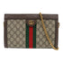 GUCCI GG GHW Ophidia GG Chain Shoulder Bag 503877 Coated Canvas Brown