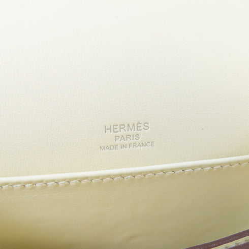 HERMES PHW Mini Roulis Circuit Shoulder Bag Crossbody Veau Swift Nata/Lime
