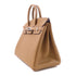 HERMES PHW Birkin 25 Handbag Togo Leather Alezan