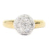 Fine Jewelry 0.60ct Diamond 4.3g Ring 18K Yellow Gold US#4.25