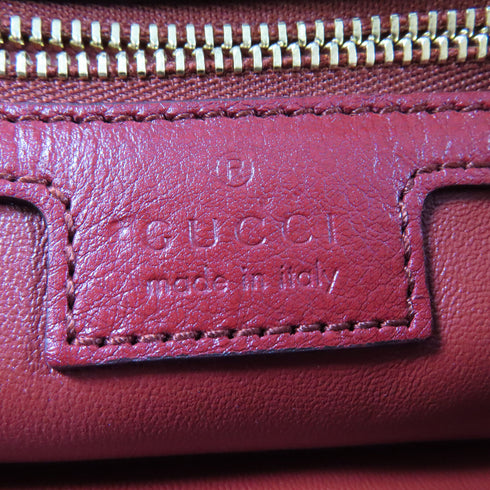GUCCI GG GHW Blondie Shoulder Bag 699268 Calfskin Leather Red