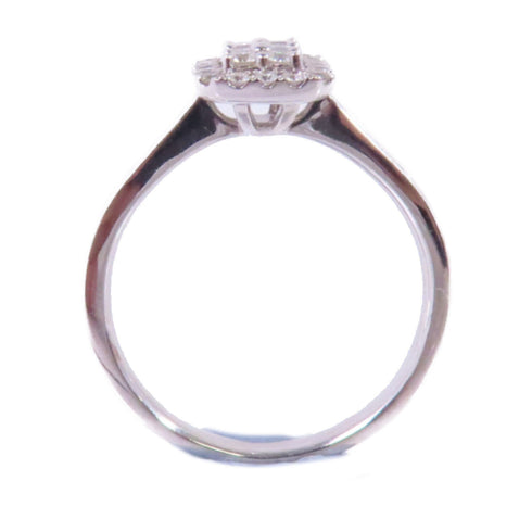 FINE JEWELRY 0.49ct Diamond Ring US#9.75 18K White Gold