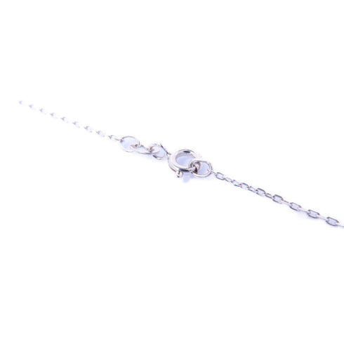 Fine Jewelry 0.10ct Diamond Necklace Accessories 18K White Gold