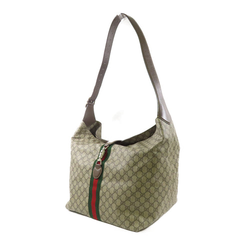 GUCCI GG SHW Jackie 1961 Medium Shoulder Bag 758684 PVC Coated Canvas