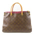 LOUIS VUITTON LV GHW Pallas 2way Shoulder Bag Monogram Brown Red