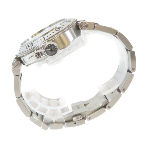 CARTIER Pasha Seatimer Automatic Watch W31077M7 Stainless Steel Black