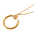 CARTIER Diamond Juste Un Clou Necklace 18K Yellow Gold