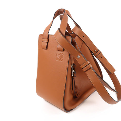 LOEWE SHW Compact Hammock 2 Way Shoulder Bag Calfskin Leather