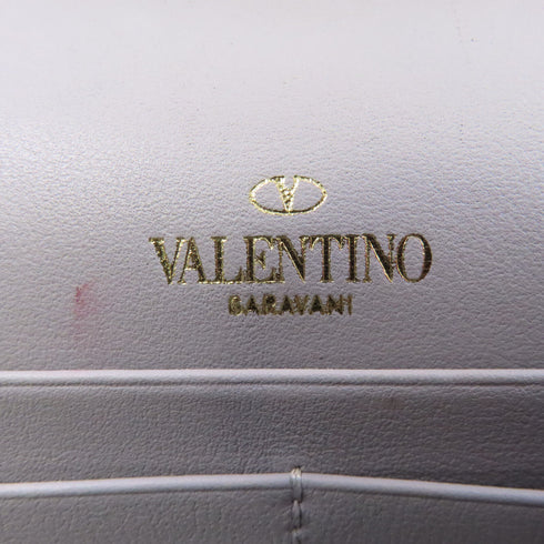 Valentino GHW Chain Shoulder Bag Calfskin Leather Gray