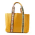 Tory Burch GHW Tote Bag Shoulder Bag Calfskin Leather Yellow