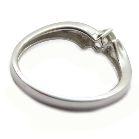 FINE JEWELRY 0.18ct Diamond Ring 18K White Gold US#5.25