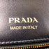 PRADA GHW Cahier Shoulder Bag Calfskin Leather 1BD069 Grey/White/Black