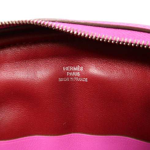 HERMES PHW In The Loop Belt Waist Bag Swift Leather Magnolia/Rouge Grenat