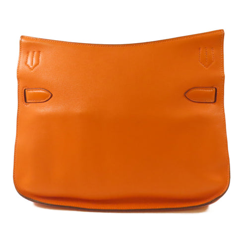 HERMES PHW Jypsiere 28 Shoulder Bag Swift Leather Orange