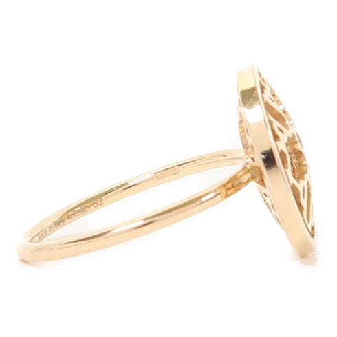 HERMES Chaine D'Ancre Passerelle Ring US#5.75 18K Rose Gold