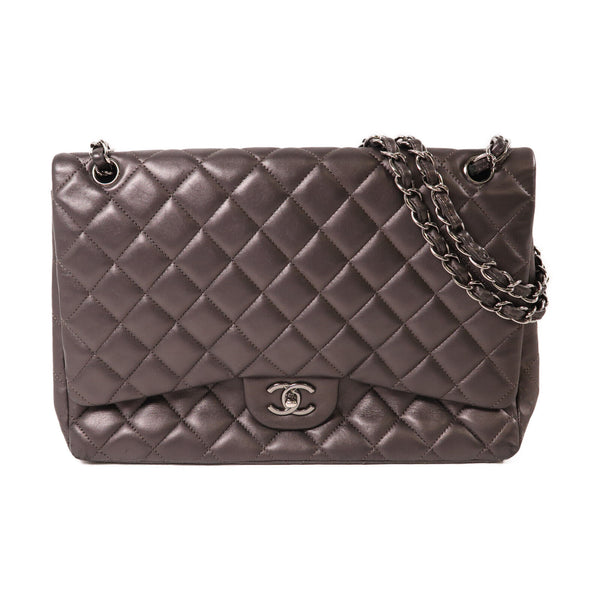 CHANEL CC SHW Large Classic Chain Shoulder Bag A58600 Leather Black